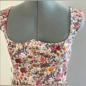 For Love And Lemons Multicolor Floral  Dress